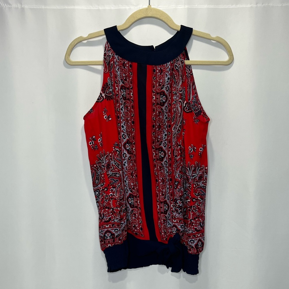 Soho New York & Company Paisley Sleeveless Blouse